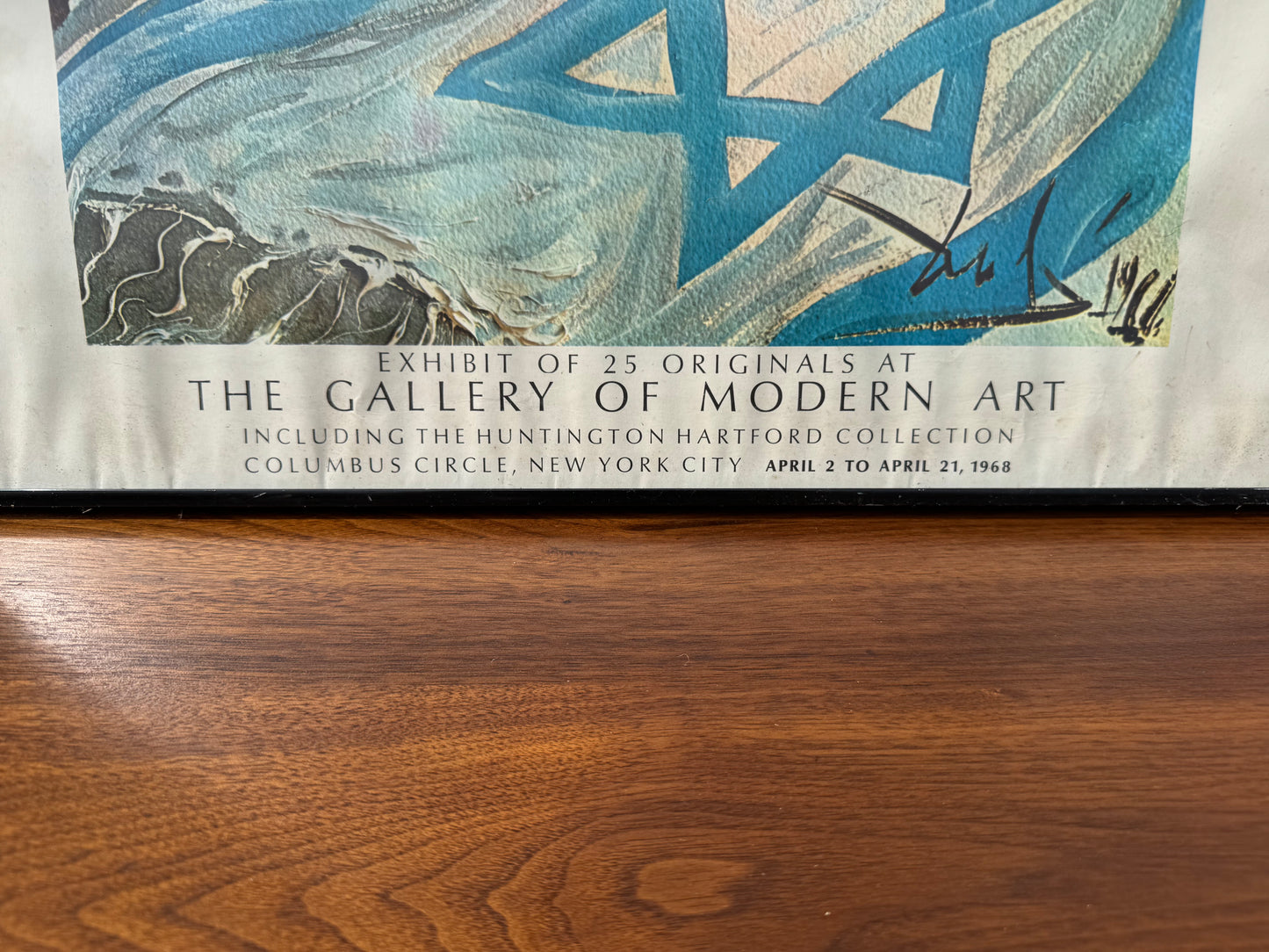 Salvador Dalí – Aliyah: The Rebirth of Israel (1968 Print, Black Frame) – 29" x 23" 🎨
