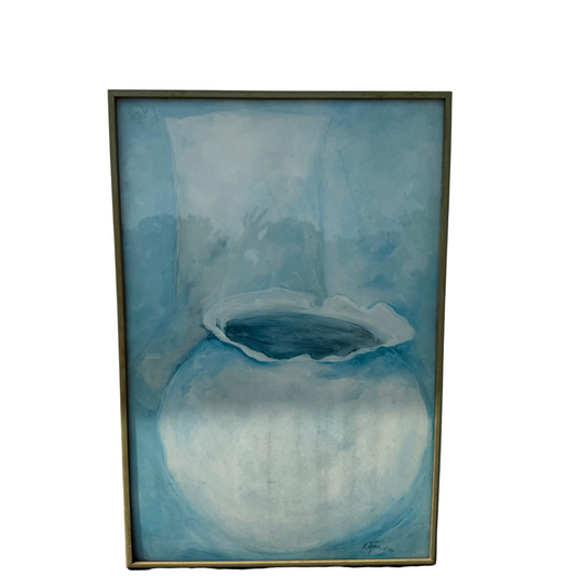 Blue Vase Print β 1986 (Framed Artwork) β 37" x 25" π¨