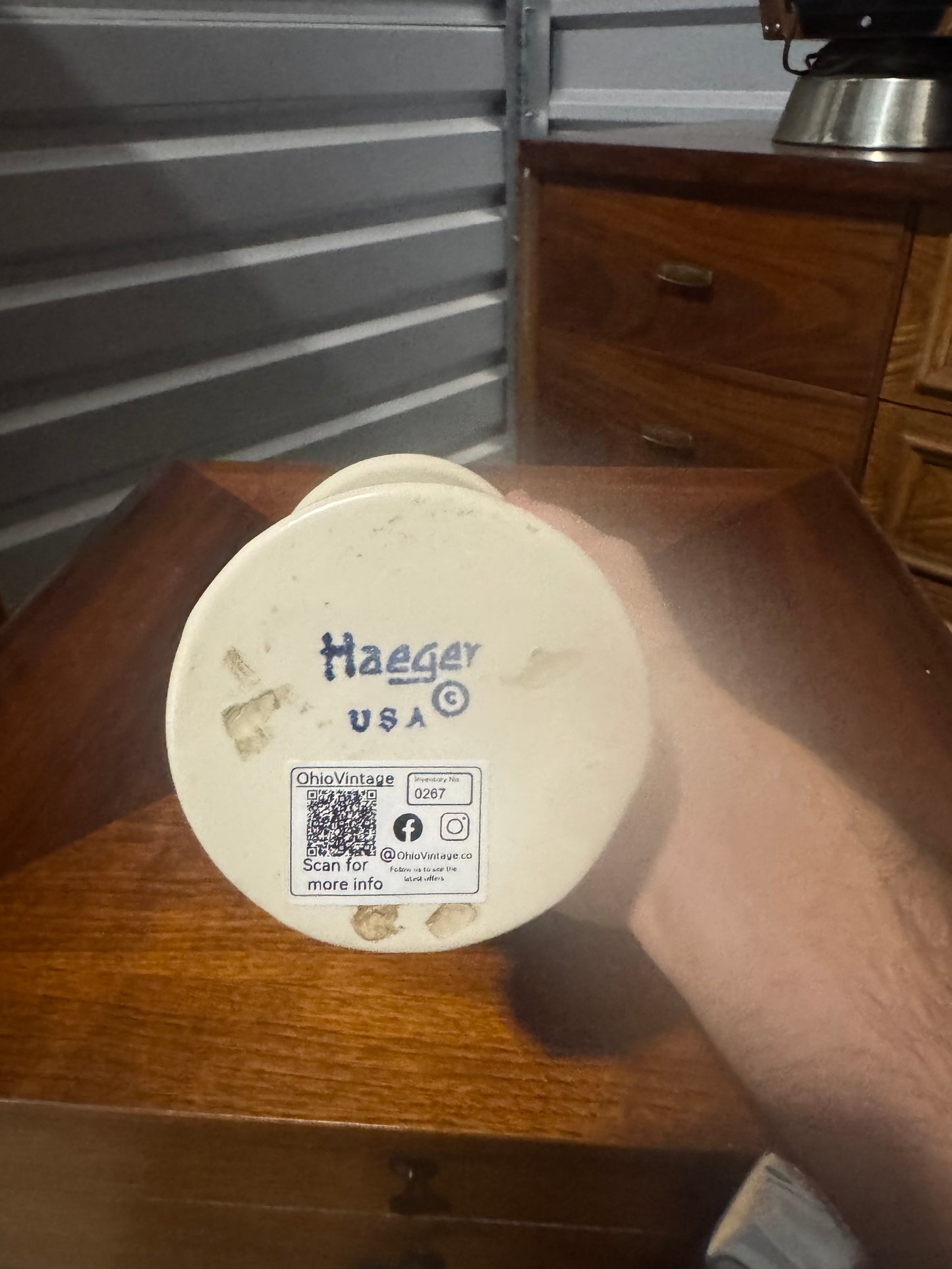Haeger USA White Ceramic Vase