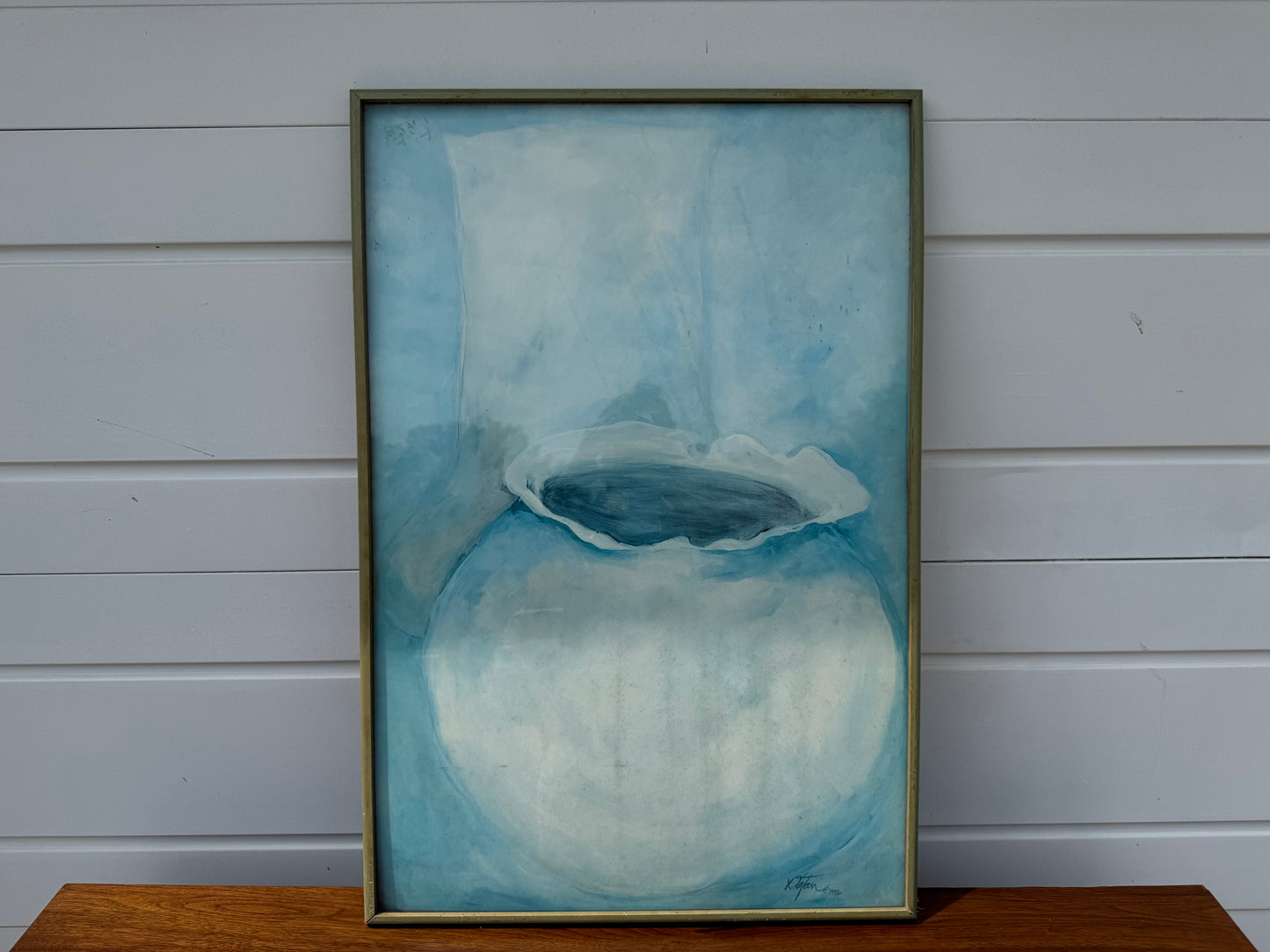 Blue Vase Print β 1986 (Framed Artwork) β 37" x 25" π¨