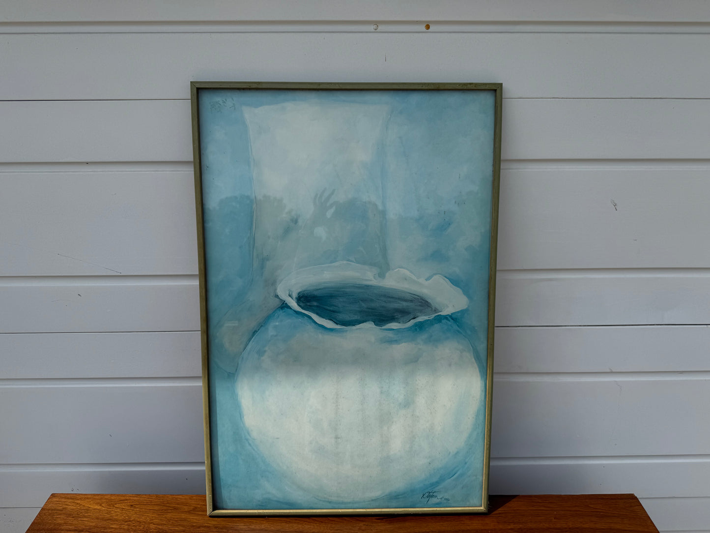 Blue Vase Print β 1986 (Framed Artwork) β 37" x 25" π¨
