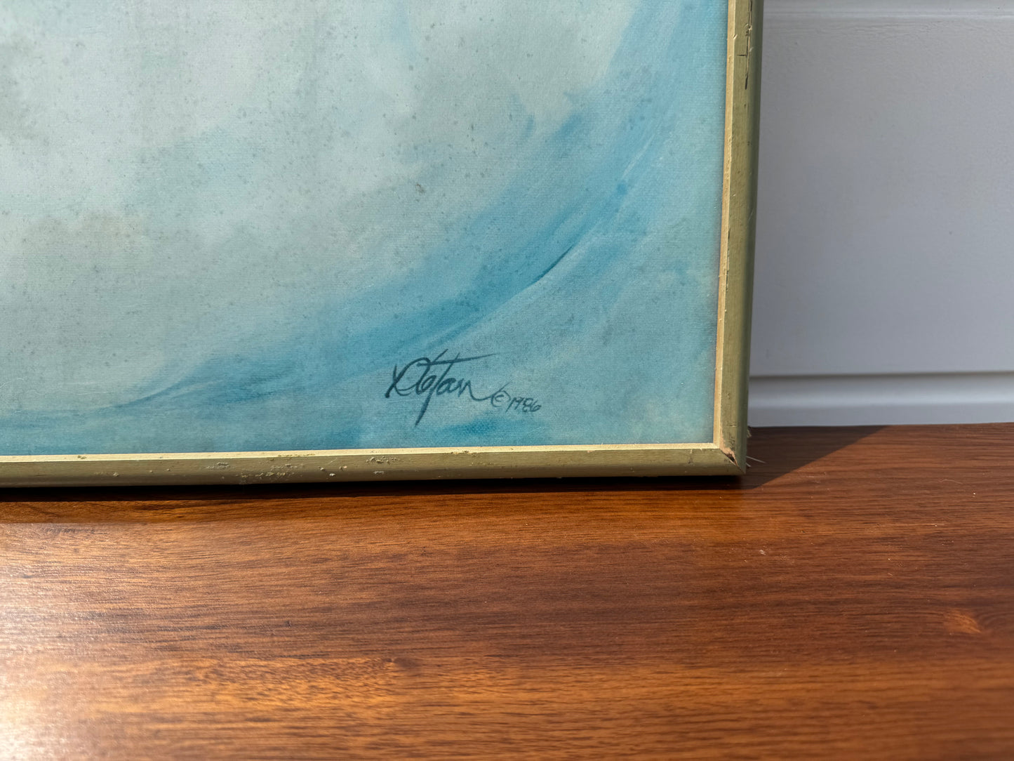 Blue Vase Print β 1986 (Framed Artwork) β 37" x 25" π¨