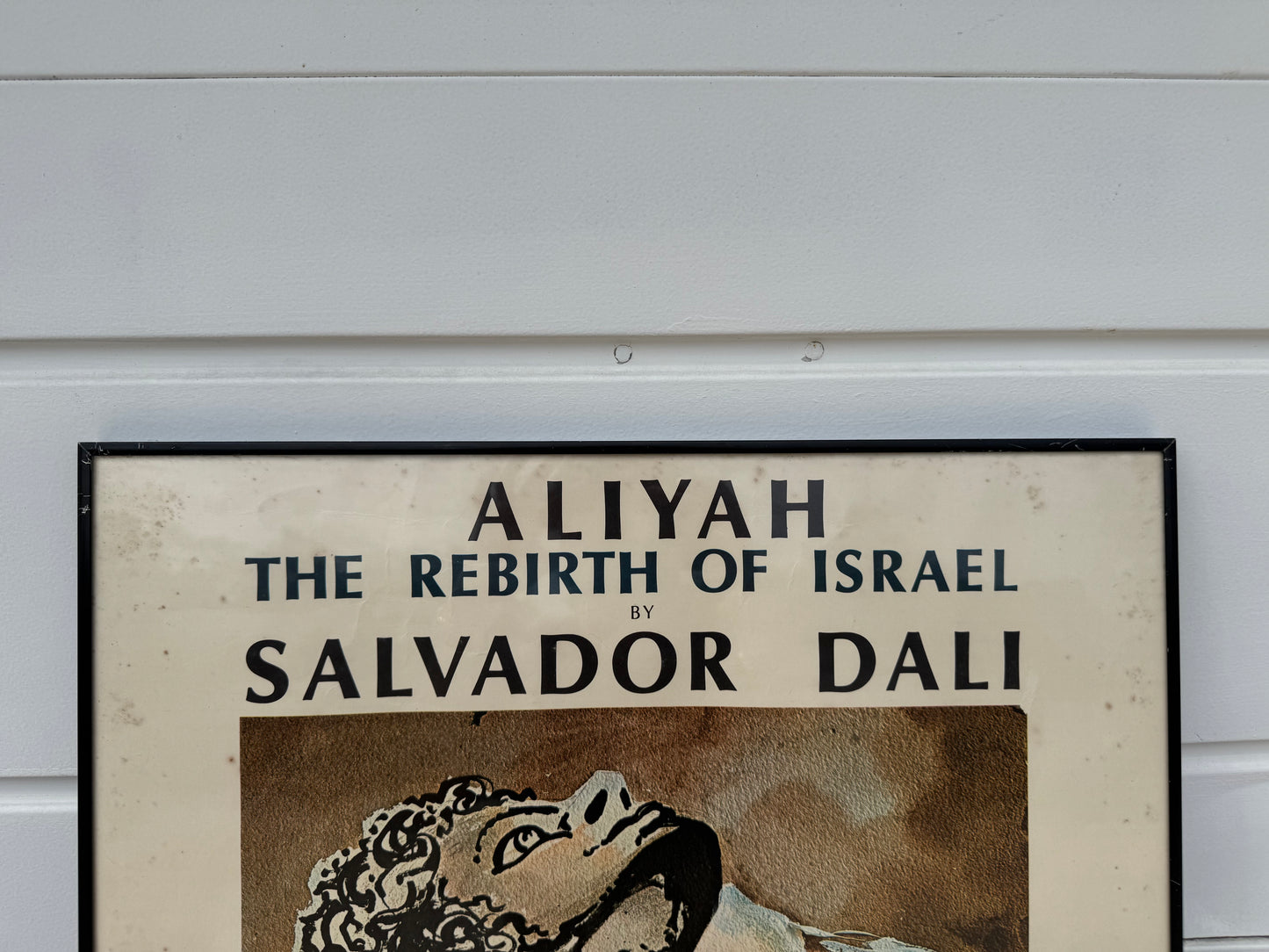 Salvador Dalí – Aliyah: The Rebirth of Israel (1968 Print, Black Frame) – 29" x 23" 🎨