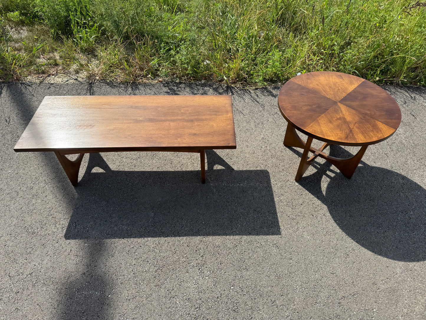 Broyhill Brasilia Coffee Table & Round End Table