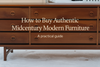 How to buy authentic midcentury modern furniture