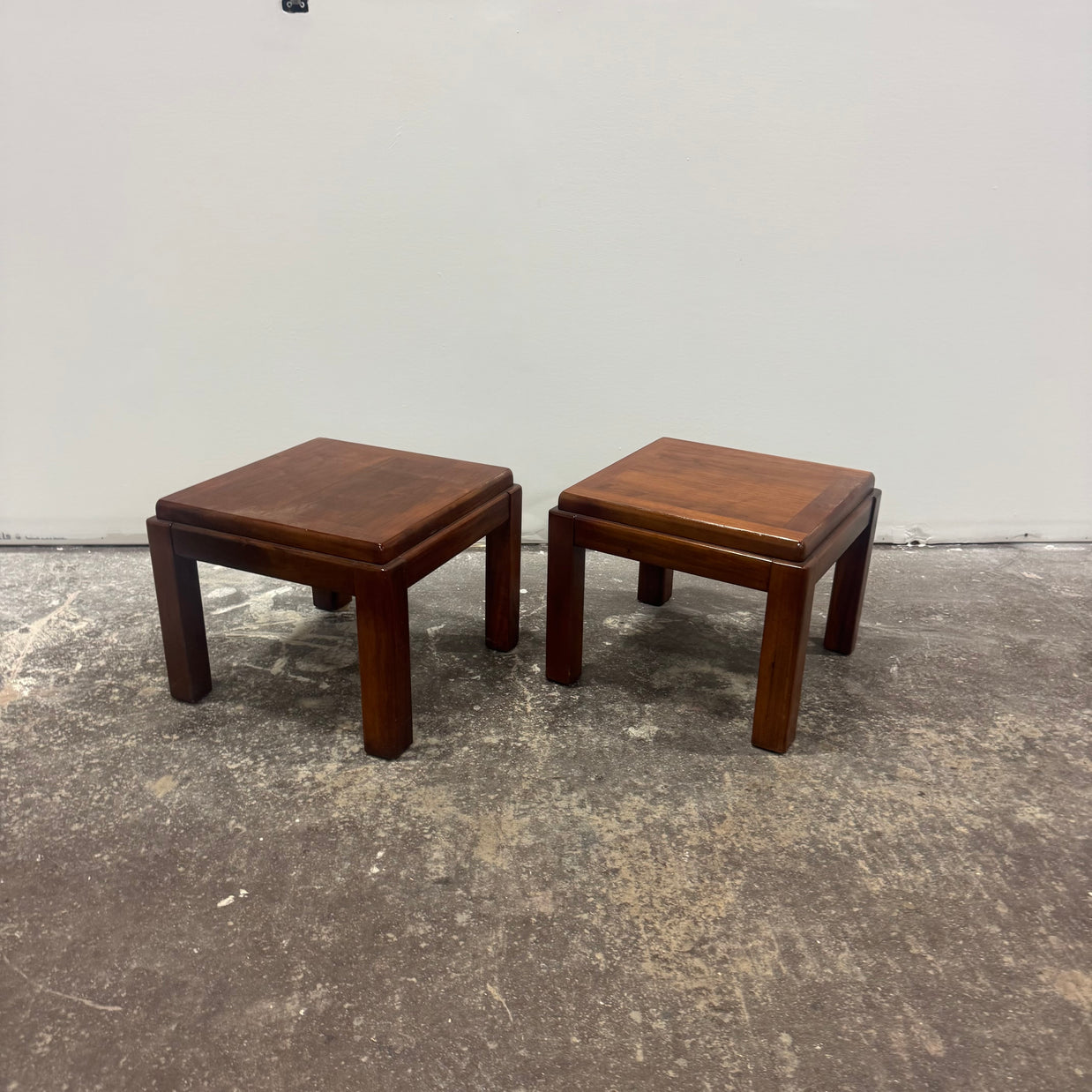 Lane Walnut End Table Lamp Stands