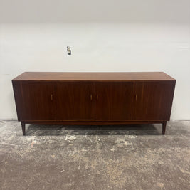 Monumental Walnut Four Door Buffet Credenza — 84