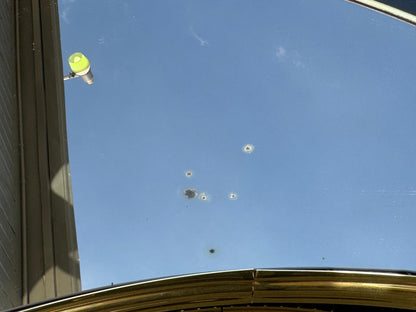 Retro Black & Gold Coffee Table with Mirror Top + Pair of Matching End Tables ✨