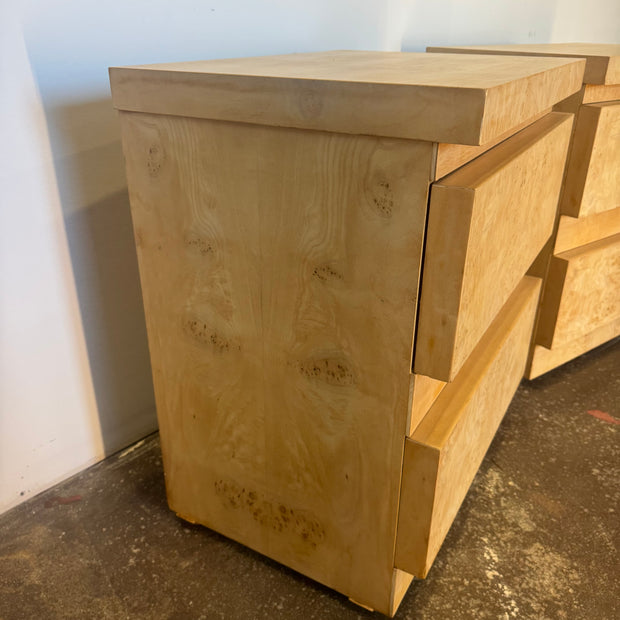 Brutalist Burl Nightstands