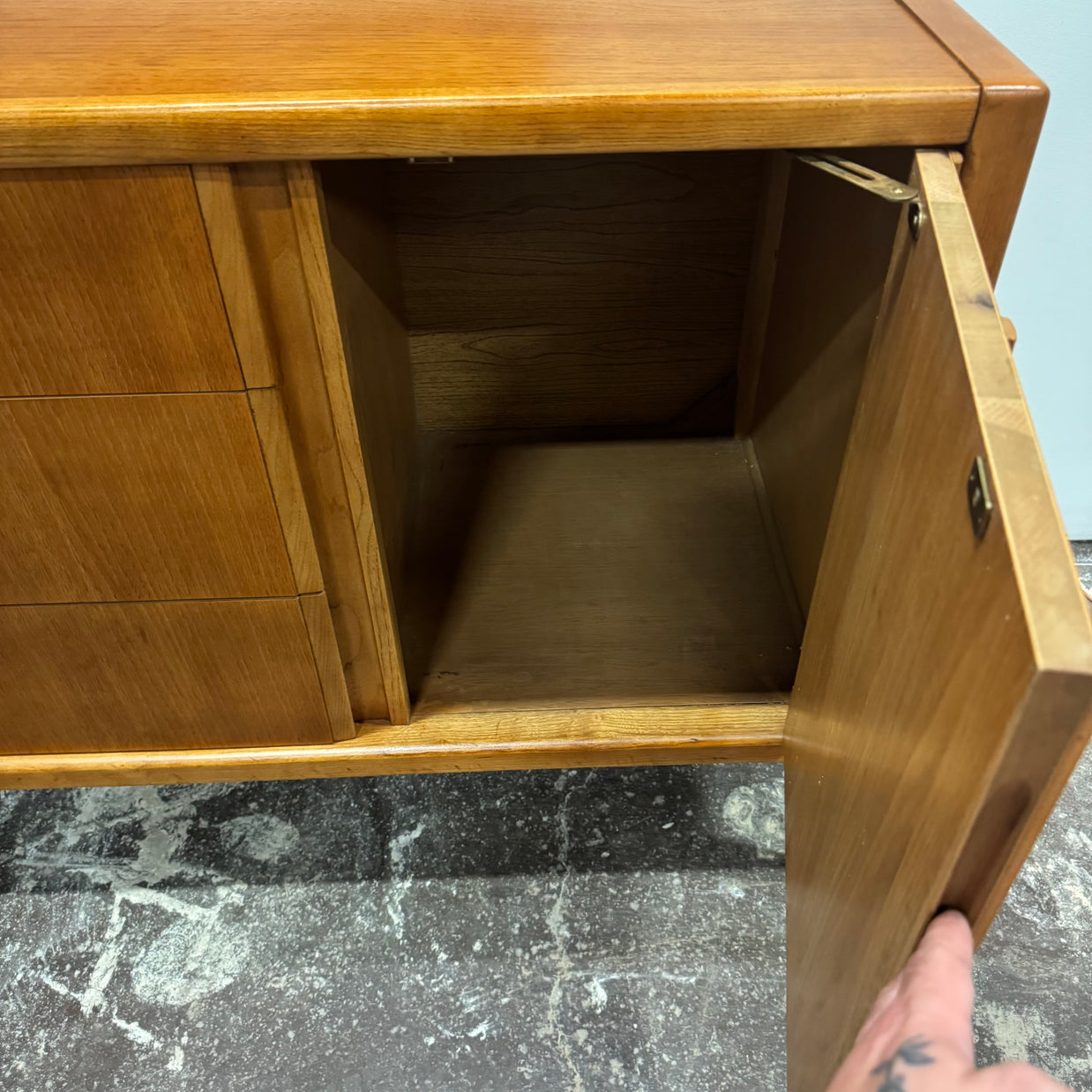 Restored Walnut Credenza