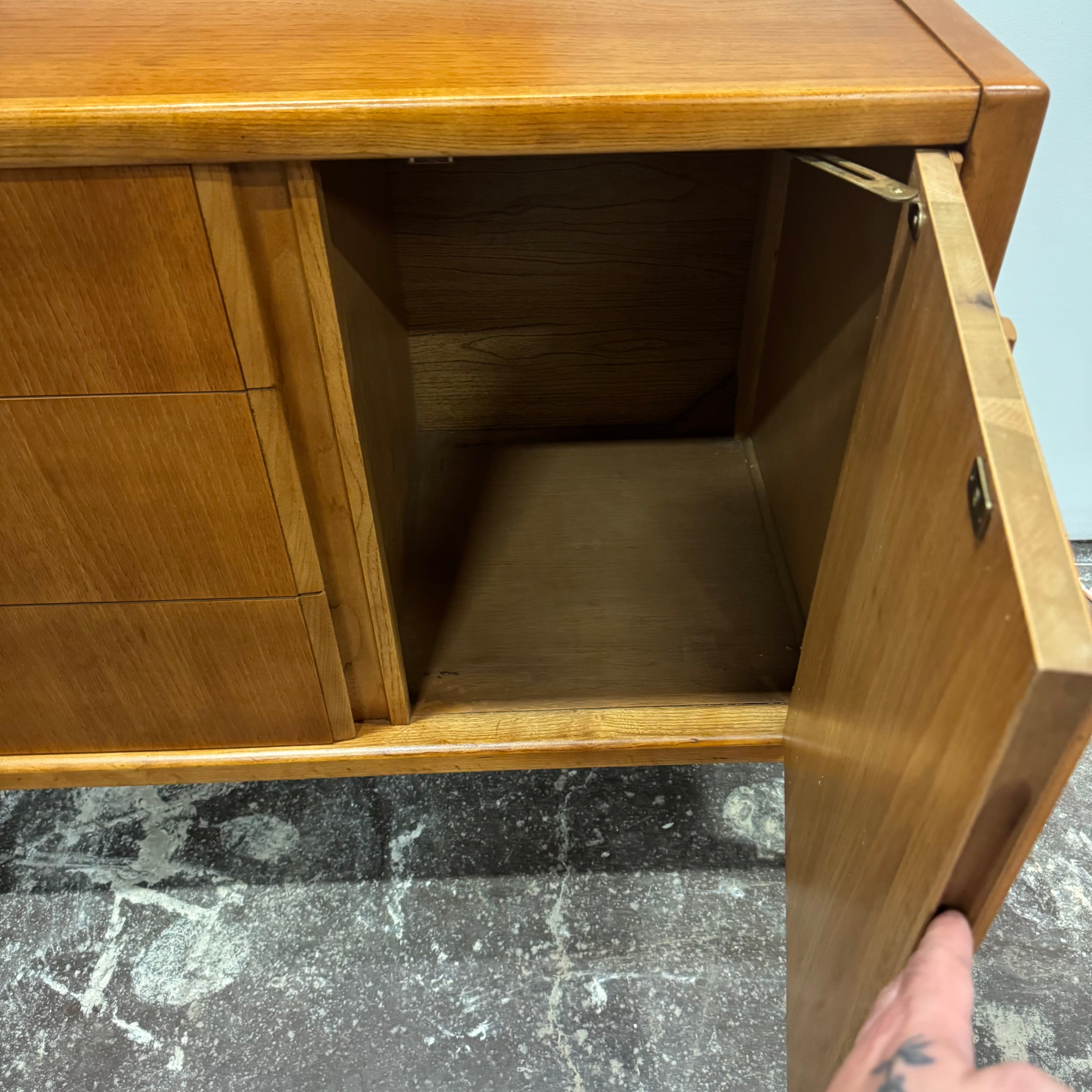 Restored Walnut Credenza