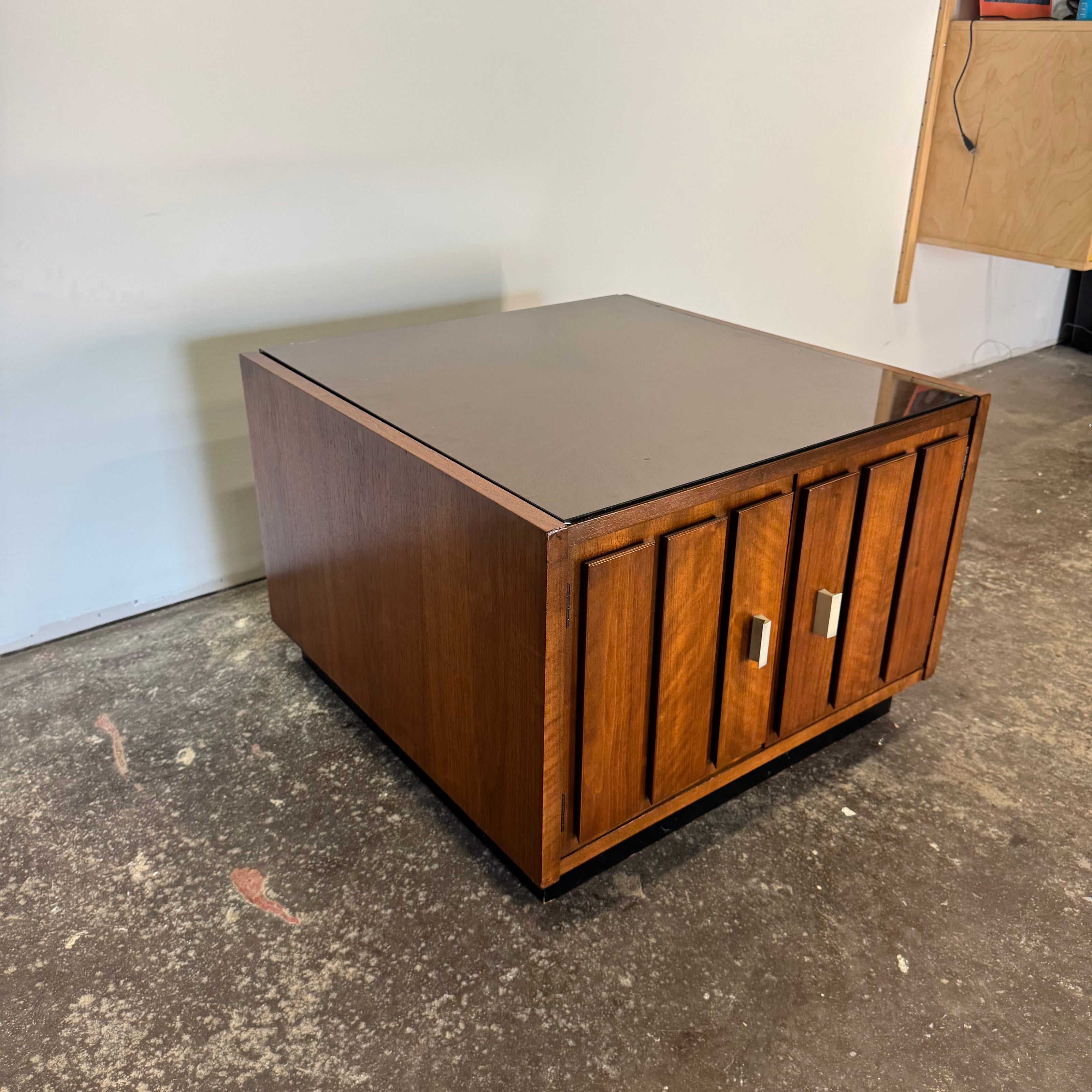 Lane Walnut Square End Table