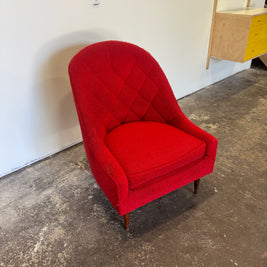 Midcentury Button Tufted Lounge Chair