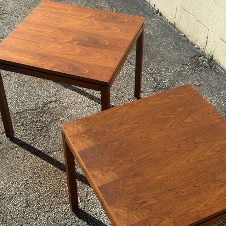 Taylor Chair Co. Walnut End Tables — Matching Pair | Bedford, Ohio