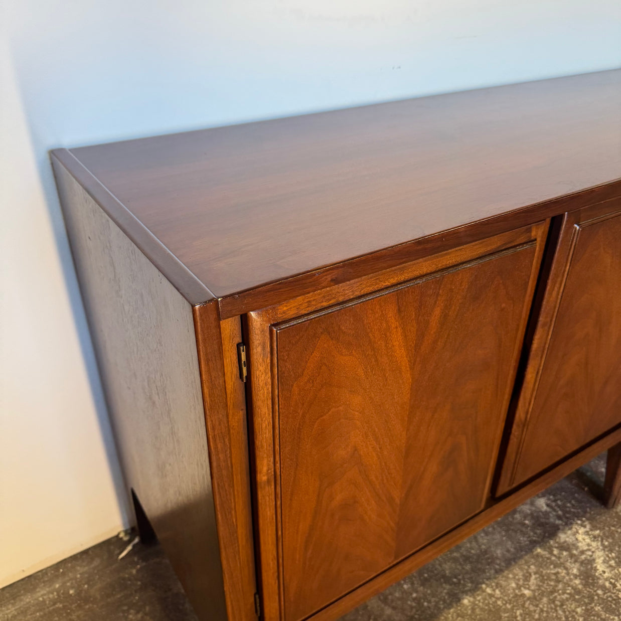 United Furniture Corporation Walnut Triple Dresser