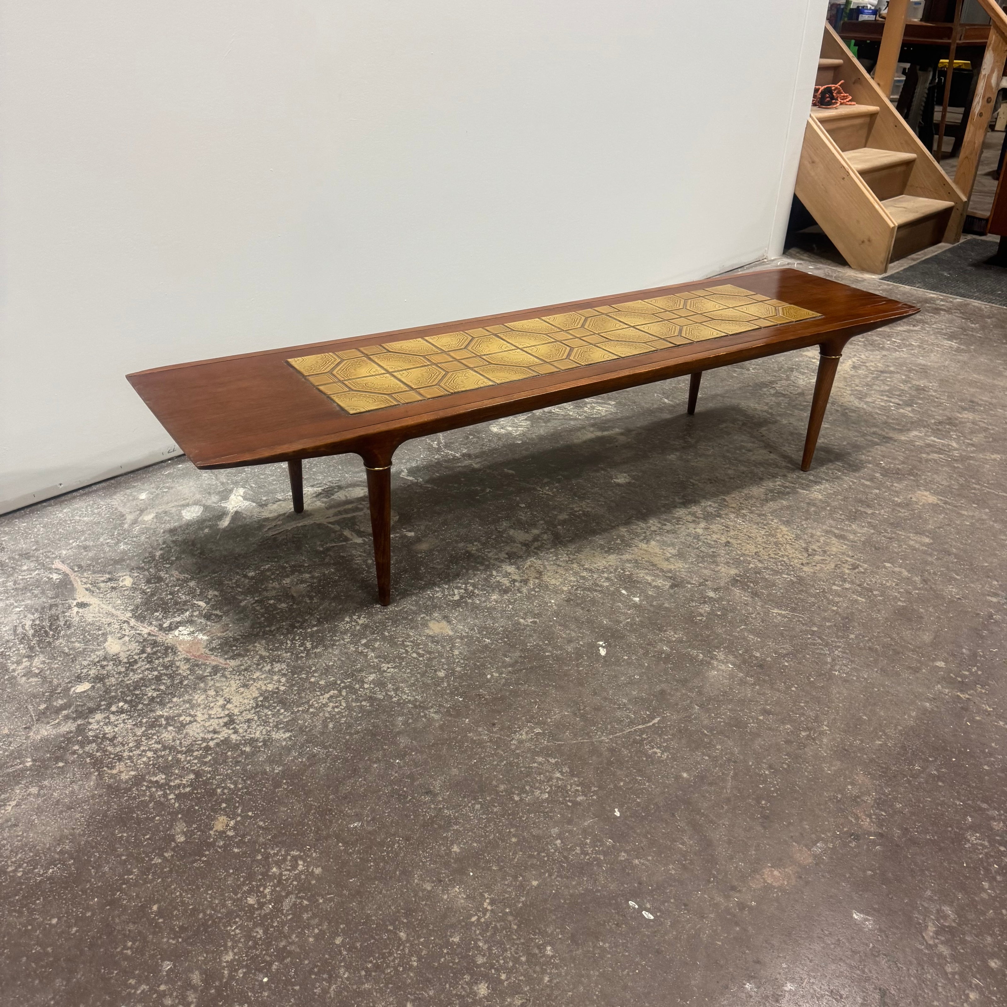 Lane Cosmopolitan Ceramic Tile Inlay Coffee Table