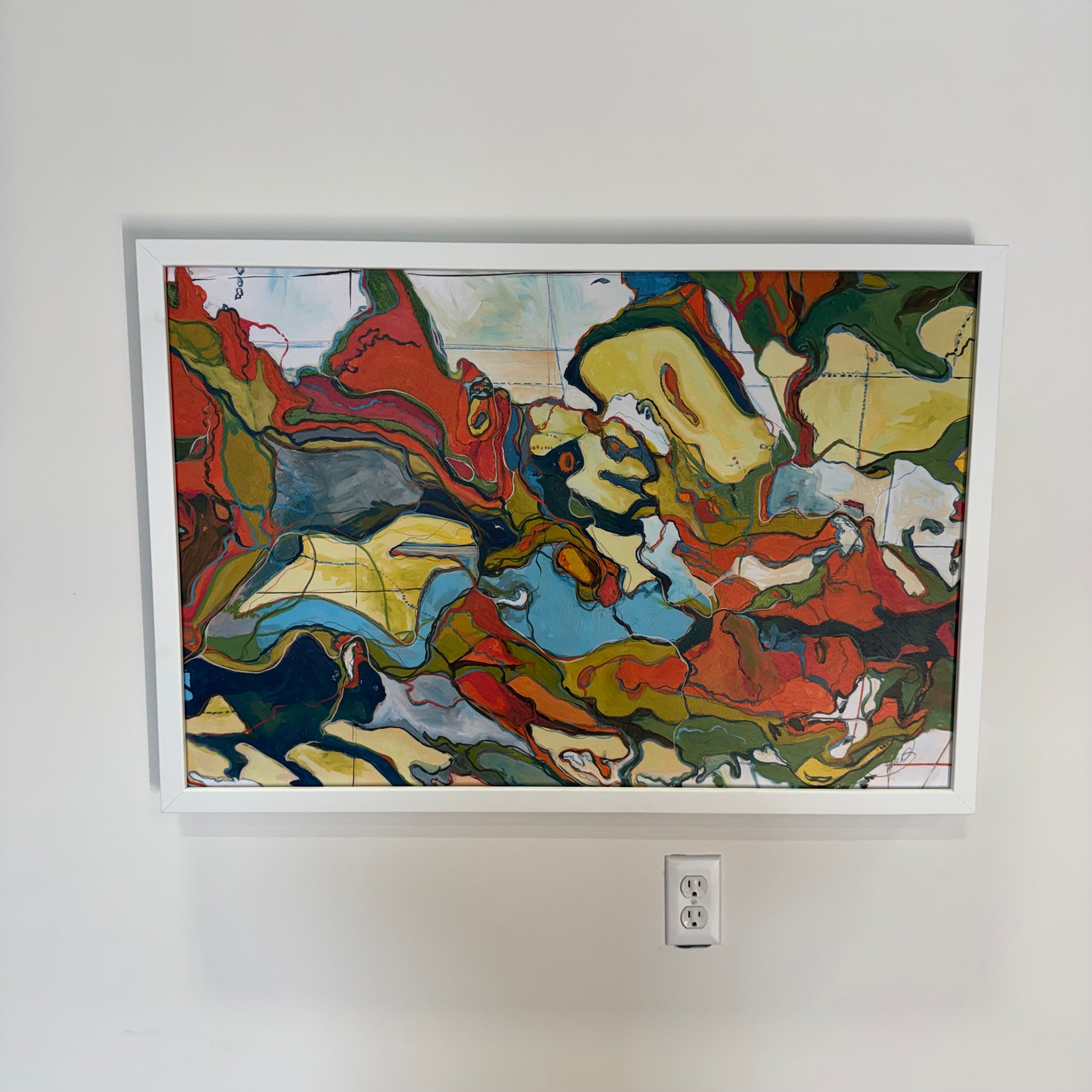 Kelly O'Neal — Topographic Wonders | Framed Fine Art Print