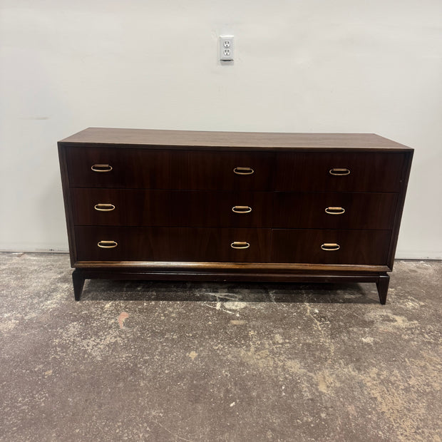Bassett Six-Drawer Lowboy Dresser