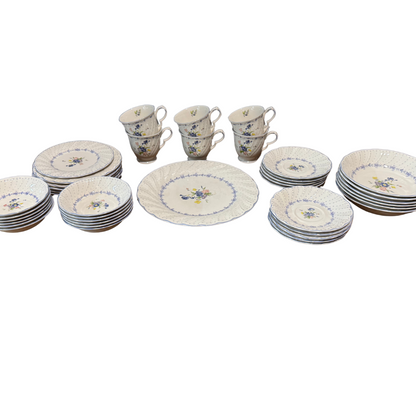 Nikko Tableware Blue Floral China Set – Made in Japan
