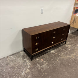 Bassett Six-Drawer Lowboy Dresser