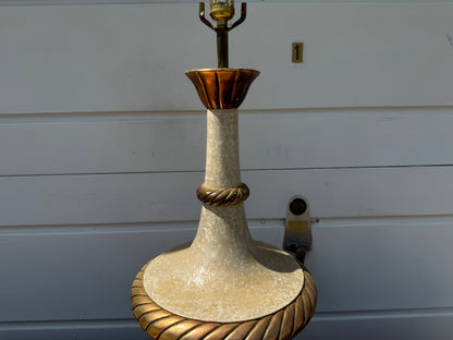 White & Gold Table Lamp ✨