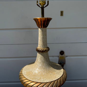 White & Gold Table Lamp ✨