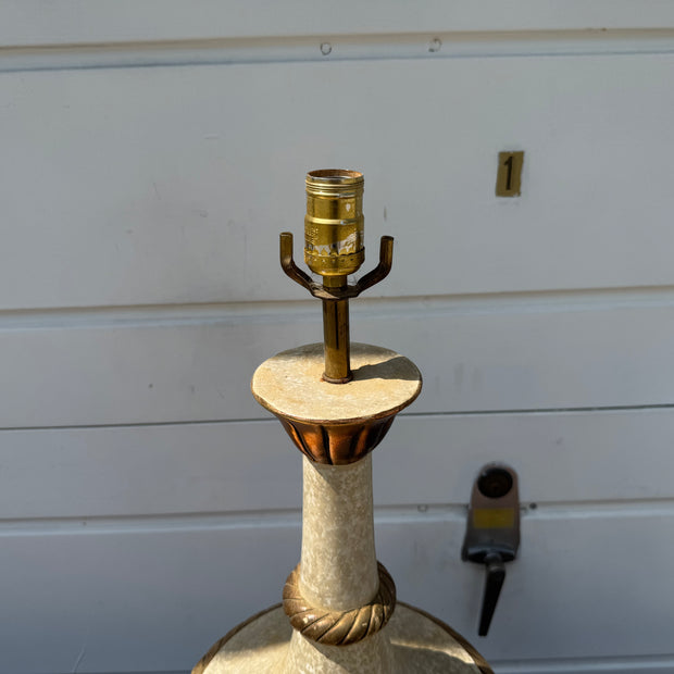 White & Gold Table Lamp ✨