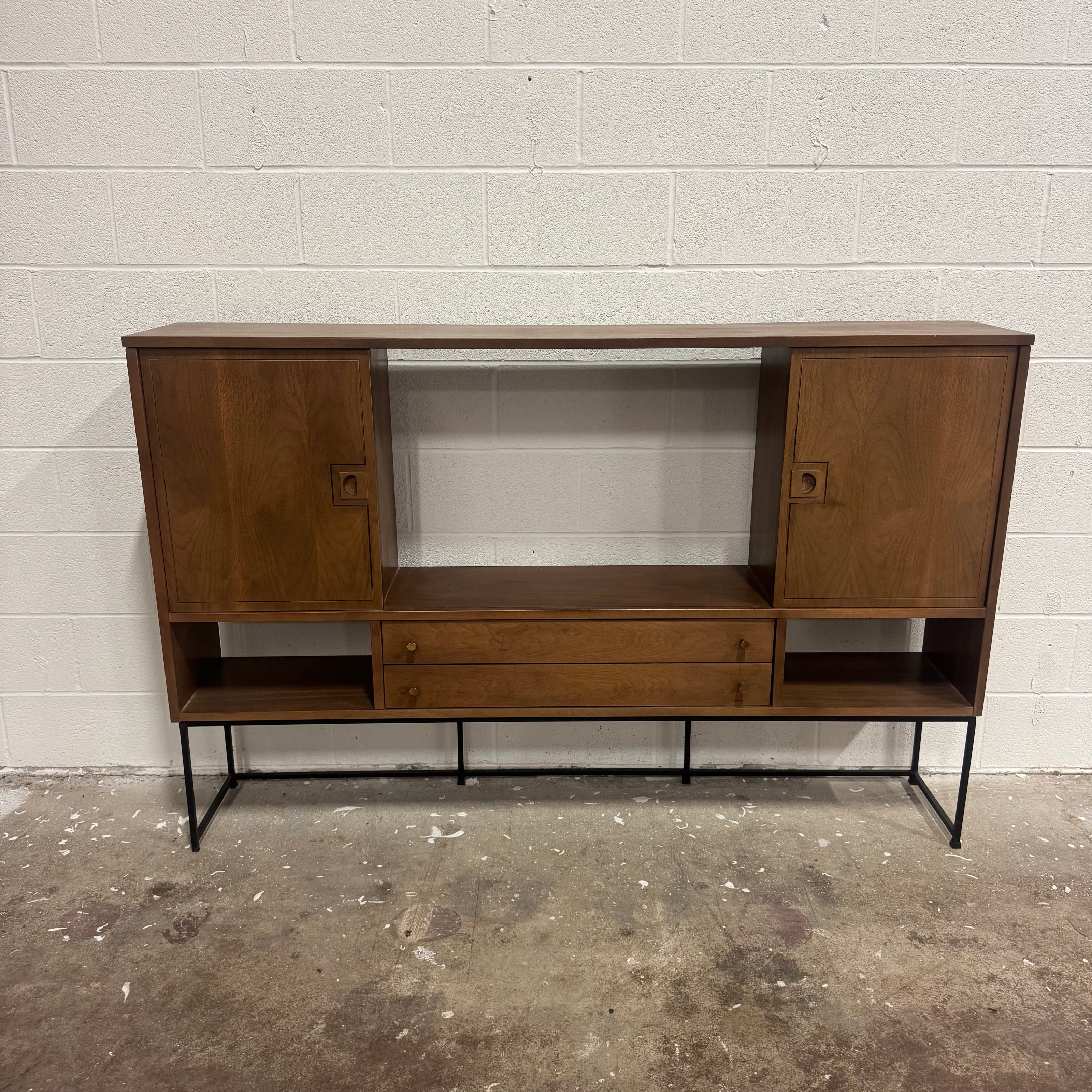 Stanley Midcentury Credenza & Hutch