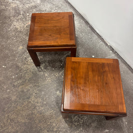 Lane Walnut End Table Lamp Stands
