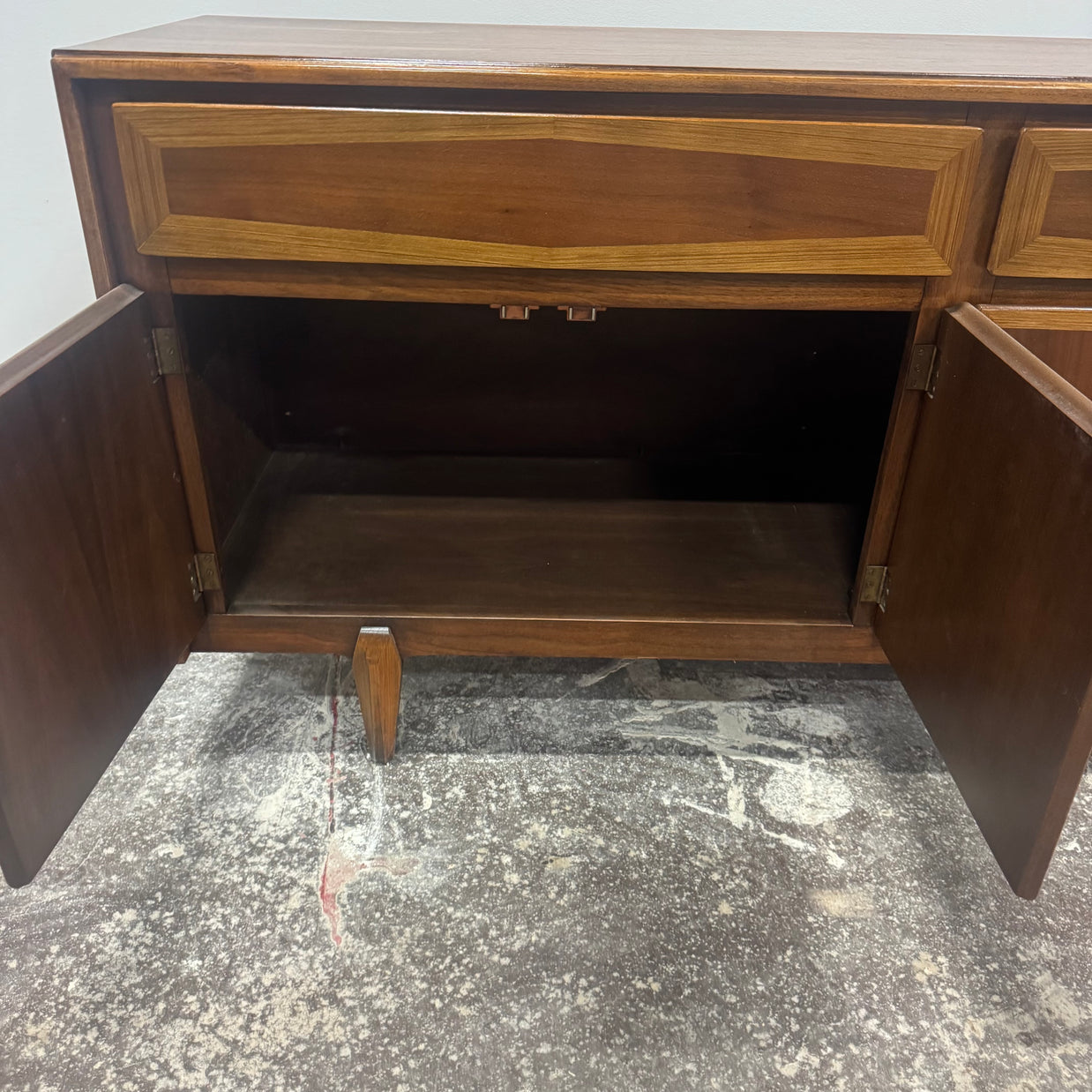 American of Martinsville Walnut Credenza