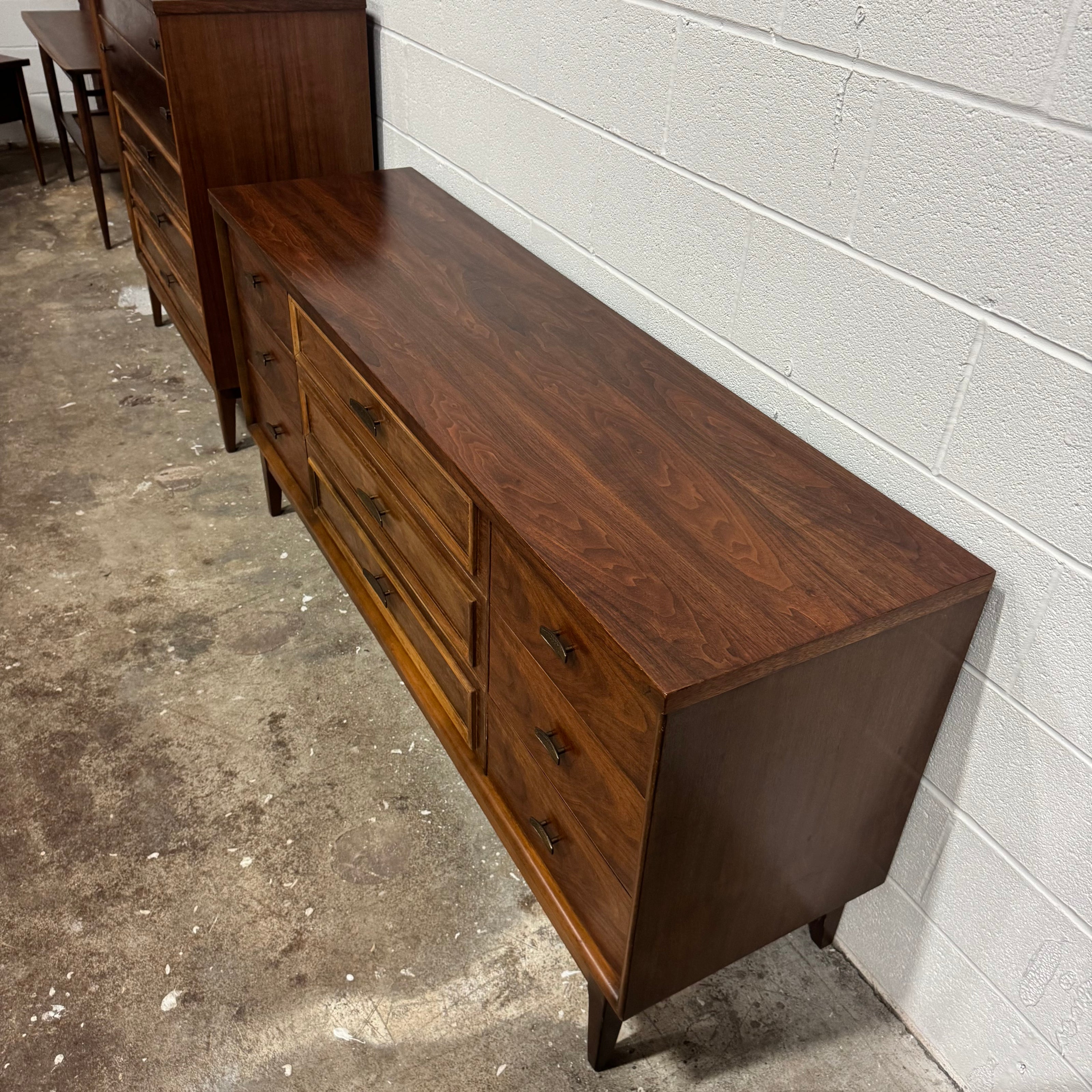 Lenior House – Refinished Midcentury Dresser Set (Lowboy + Highboy) ✨