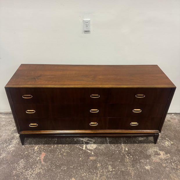 Bassett Six-Drawer Lowboy Dresser