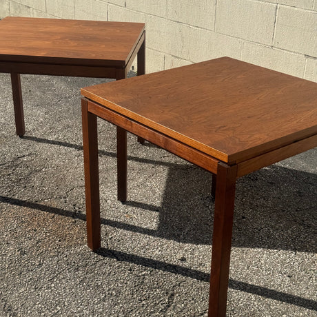 Taylor Chair Co. Walnut End Tables — Matching Pair | Bedford, Ohio
