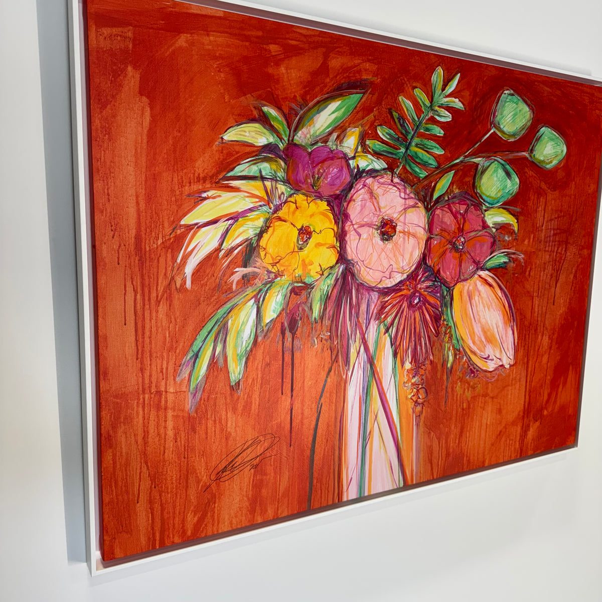 Kelly O'Neal — Still Life with Wallflowers | Framed Fine Art Print
