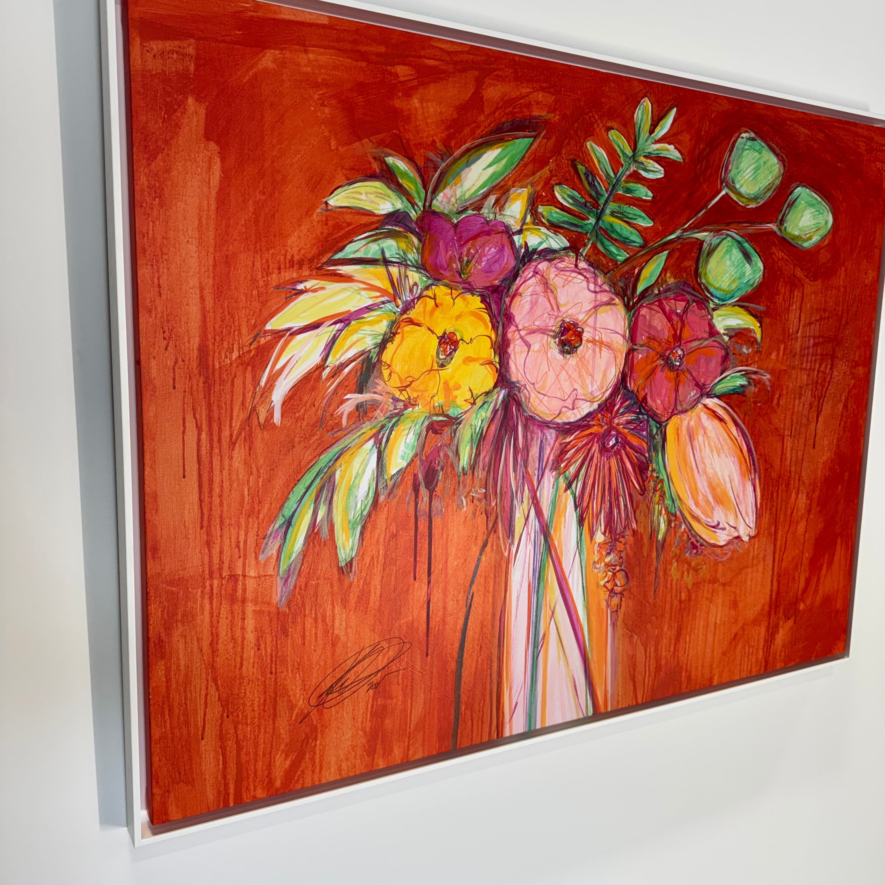 Kelly O'Neal — Still Life with Wallflowers | Framed Fine Art Print