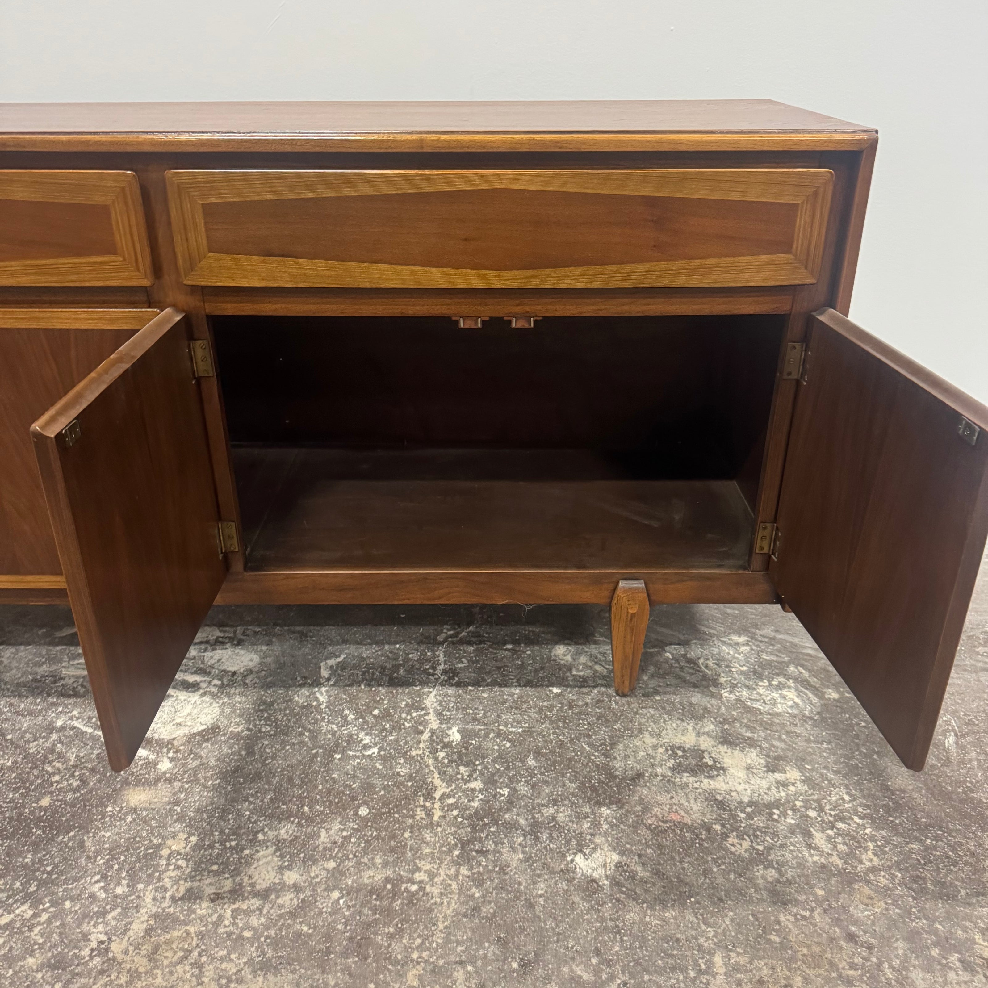 American of Martinsville Walnut Credenza