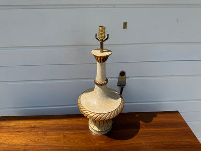 White & Gold Table Lamp ✨