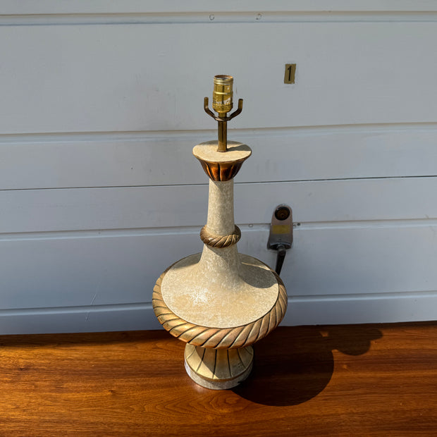 White & Gold Table Lamp ✨