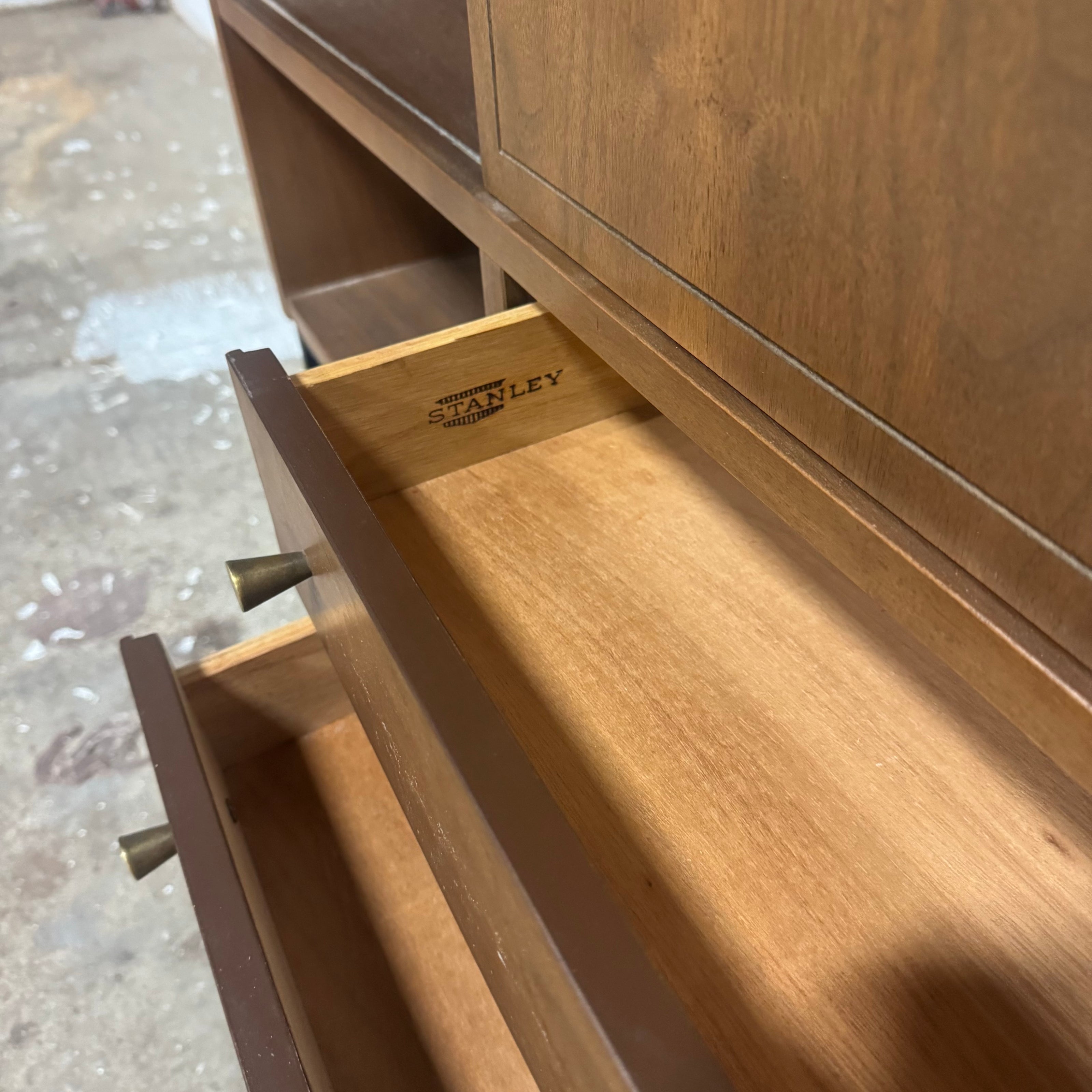 Stanley Midcentury Credenza & Hutch