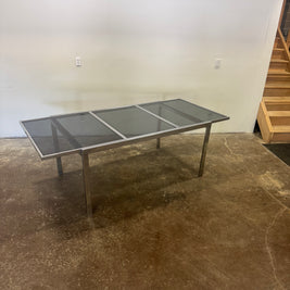 Milo Baughman Style Chrome Dining Set