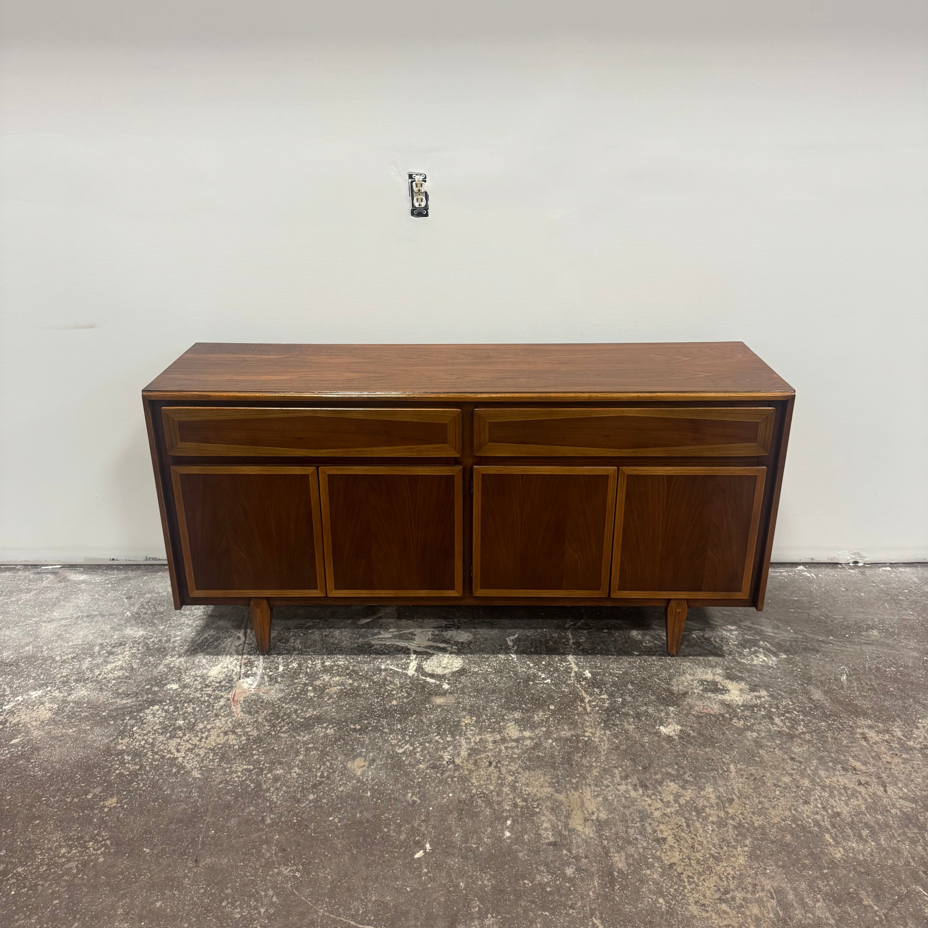 American of Martinsville Walnut Credenza
