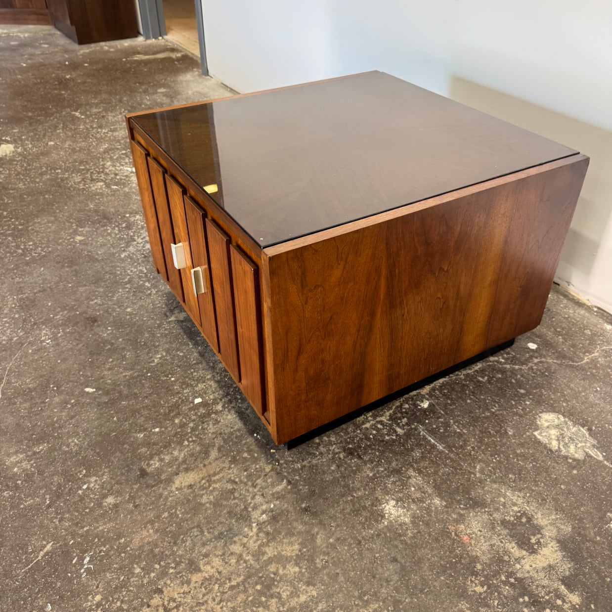 Lane Walnut Square End Table