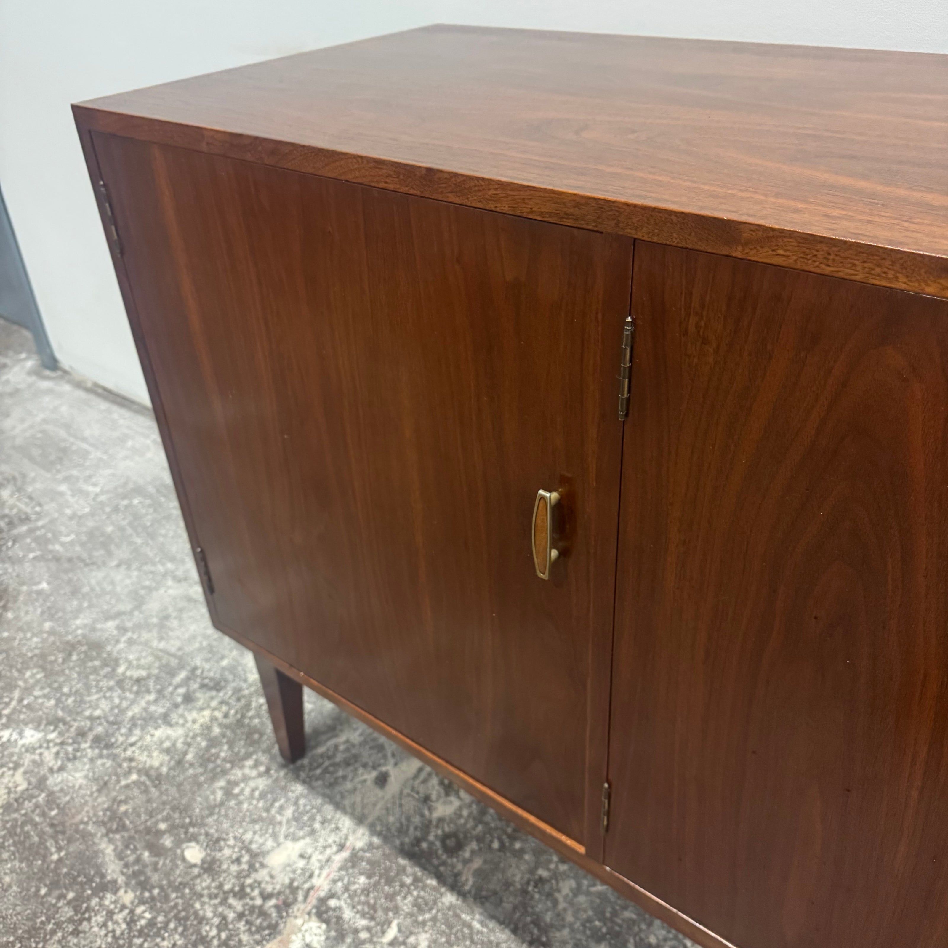 Monumental Walnut Four Door Buffet Credenza — 84