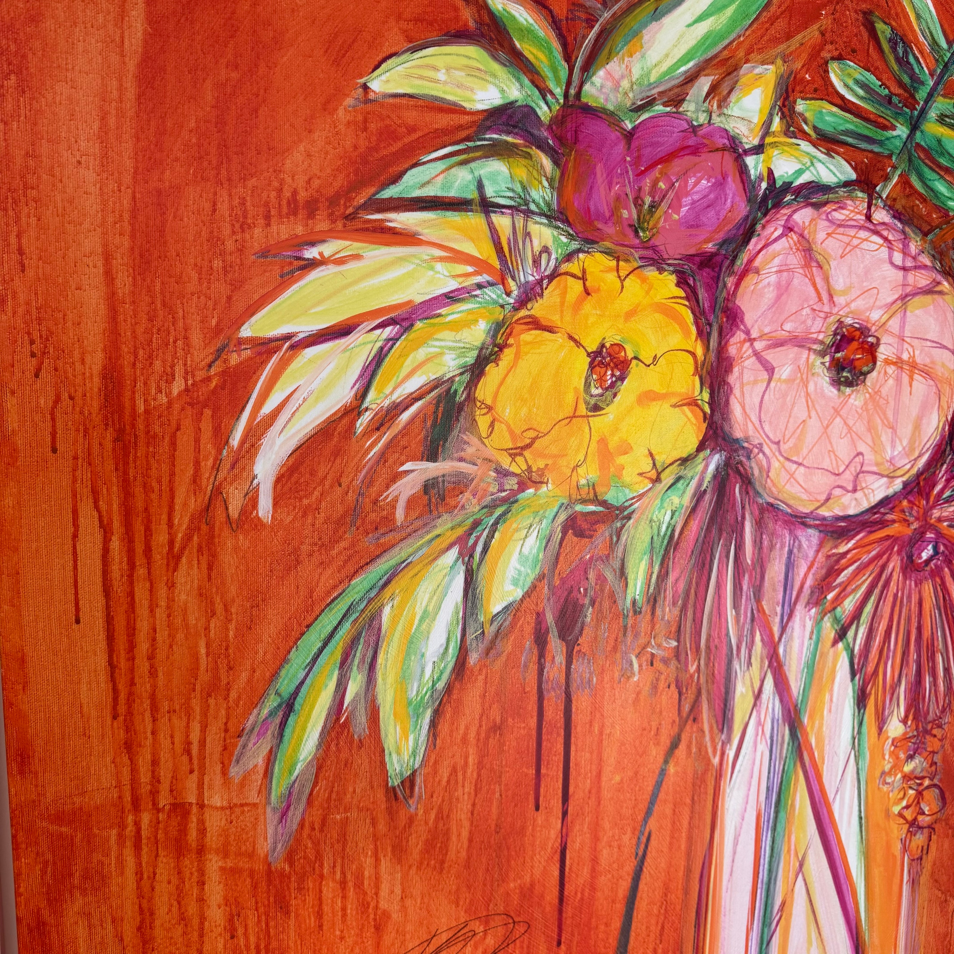 Kelly O'Neal — Still Life with Wallflowers | Framed Fine Art Print