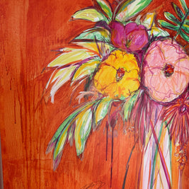 Kelly O'Neal — Still Life with Wallflowers | Framed Fine Art Print