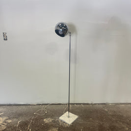 Italian Marble Base Chrome Floor Lamp