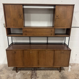 Stanley Midcentury Credenza & Hutch