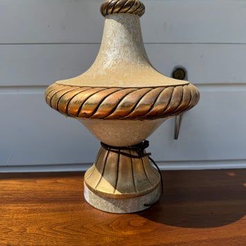 White & Gold Table Lamp ✨