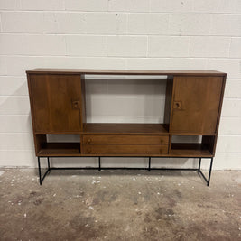 Stanley Midcentury Credenza & Hutch