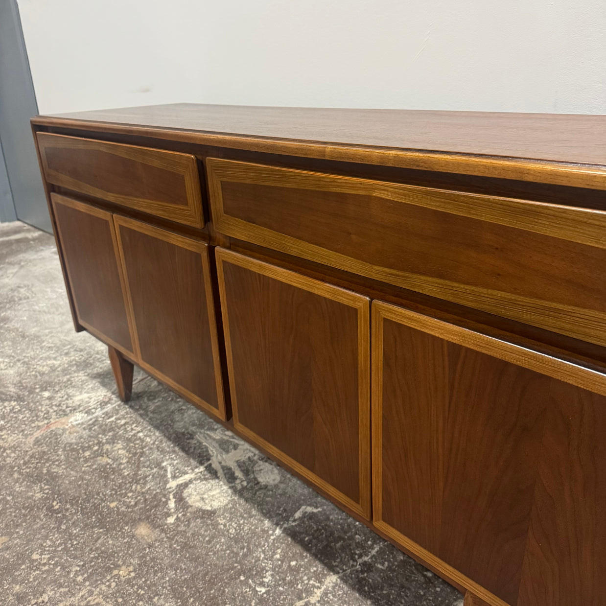 American of Martinsville Walnut Credenza